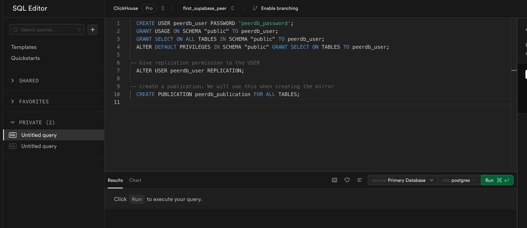 User and publication commands - Zoomed